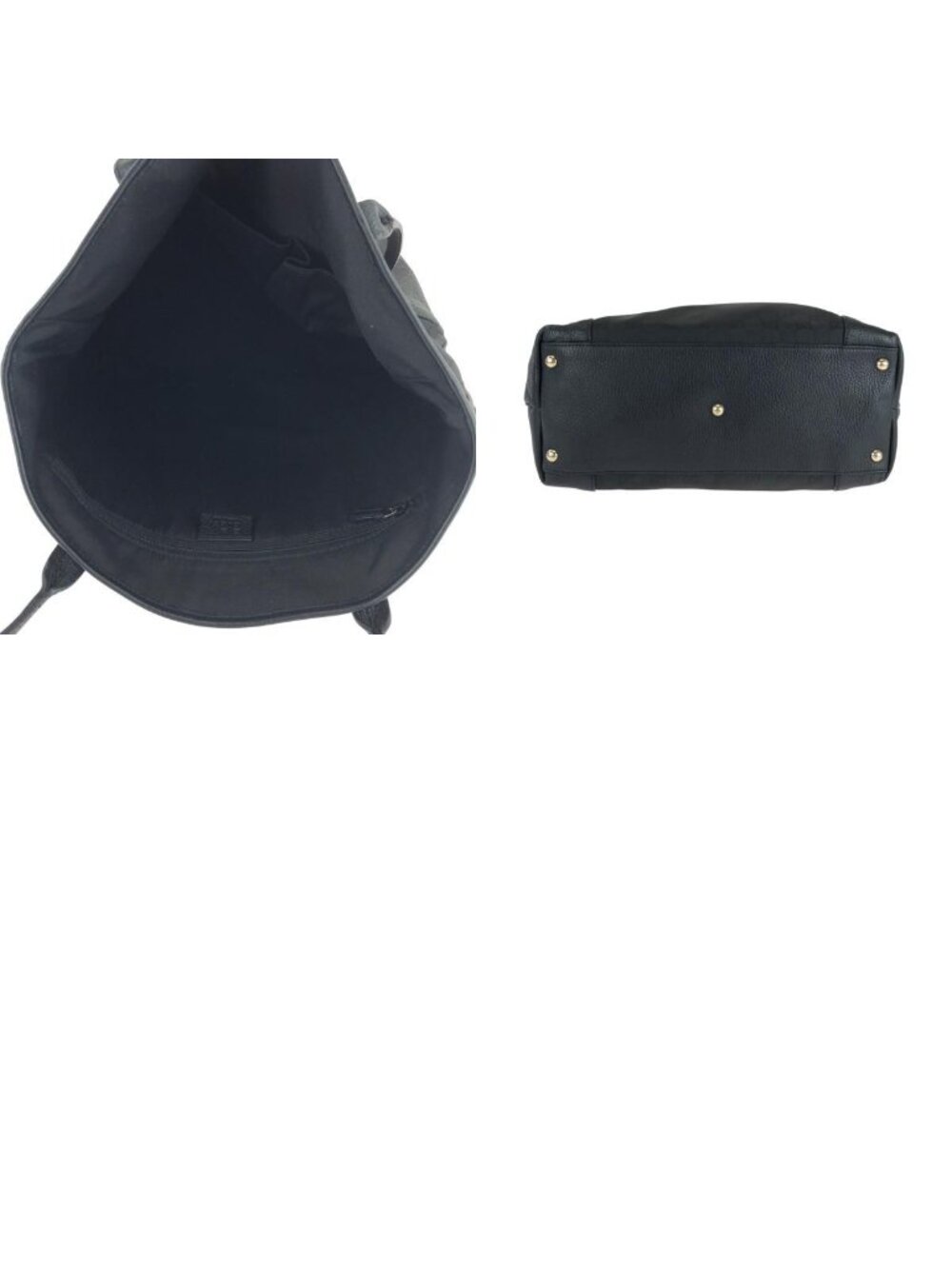 Gucci Black Gold Nylon Tote - Picture 9 of 9